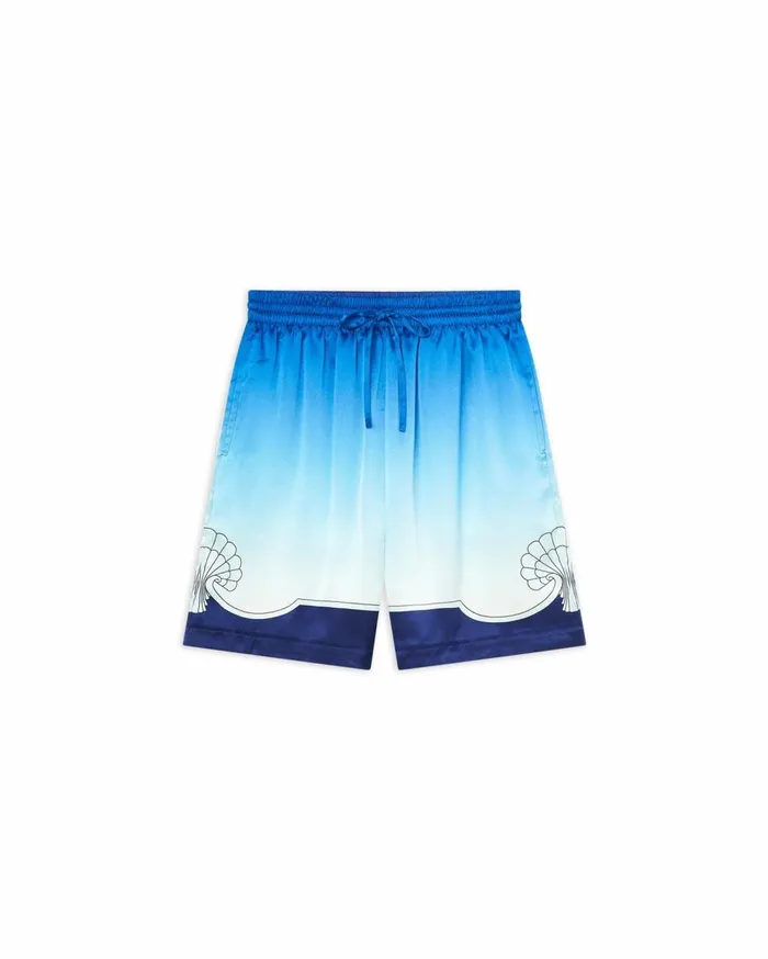 Trousers and Shorts Men Casablanca Paris Place Vendome Silk Shorts
