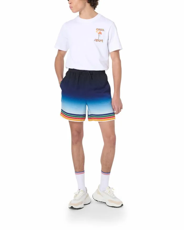 Trousers and Shorts Men Casablanca Paris Studio De Musique Silk Shorts Trousers and Shorts Men Casablanca Paris Studio De Musique Silk Shorts