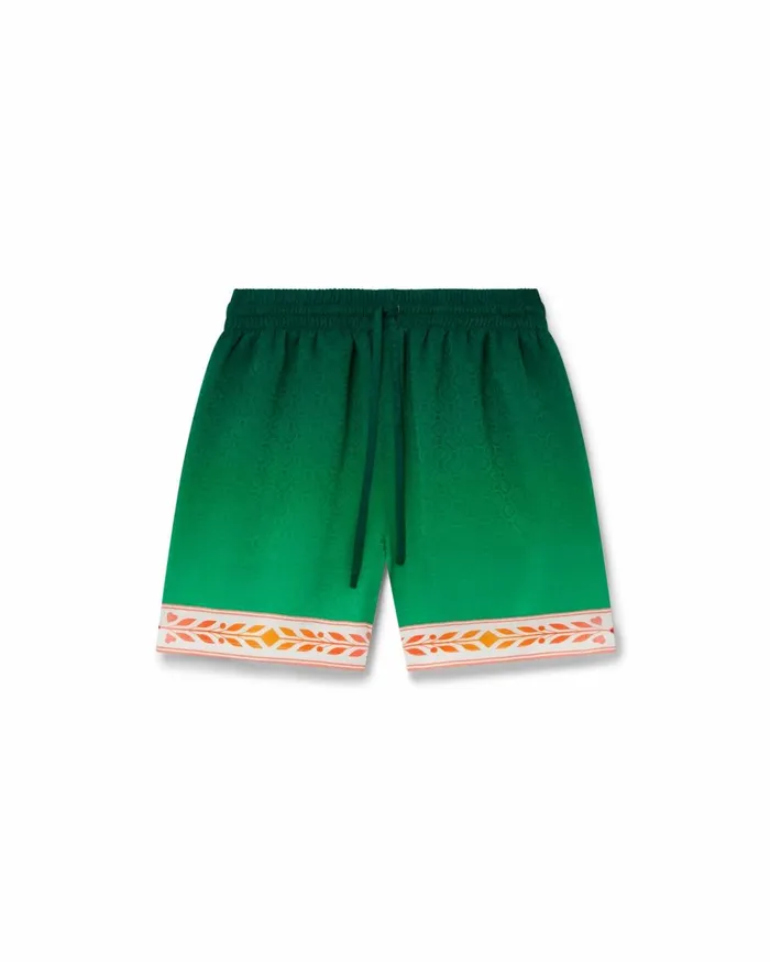 Trousers and Shorts Men Casablanca Paris Unity Is Power Silk Shorts