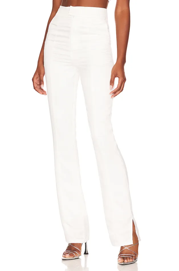 Troy Split Hem Pant White Women Lovers and Friends Pants