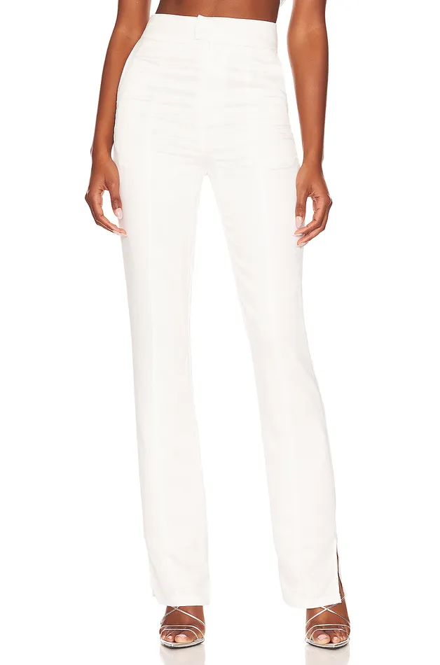 Troy Split Hem Pant White Women Lovers and Friends Pants Troy Split Hem Pant White Women Lovers and Friends Pants