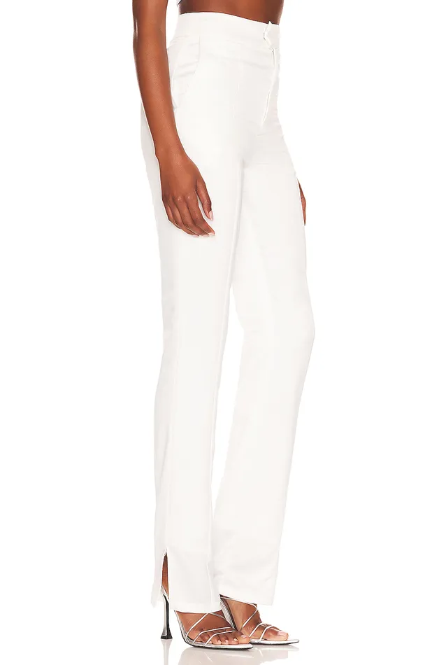 Troy Split Hem Pant White Women Lovers and Friends Pants Troy Split Hem Pant White Women Lovers and Friends Pants