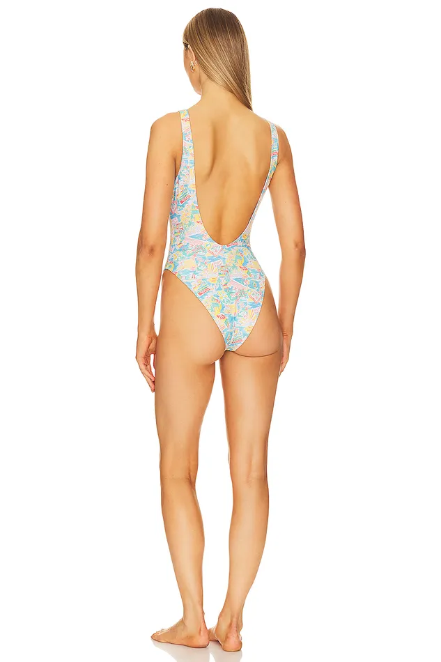 Vacay Is Calling One Piece Multi Blue Vacay Women Lovers and Friends Swimsuits and CoverUps Vacay Is Calling One Piece Multi Blue Vacay Women Lovers and Friends Swimsuits and CoverUps