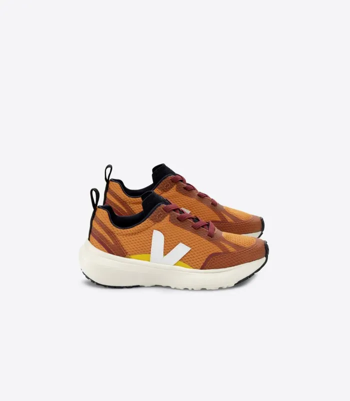 VEJA CANARY ALVEOMESH PUMPKIN WHITE Kids Canary