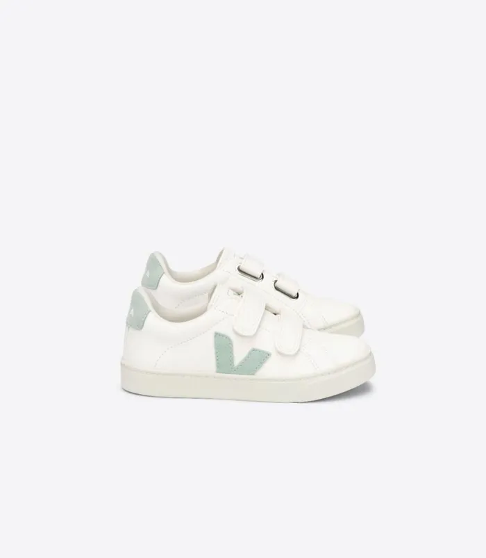 VEJA ESPLAR CHROMEFREE LEATHER WHITE MATCHA Kids Esplar
