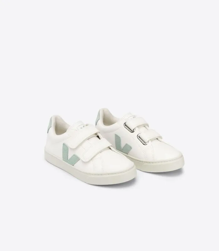 VEJA ESPLAR CHROMEFREE LEATHER WHITE MATCHA Kids Esplar