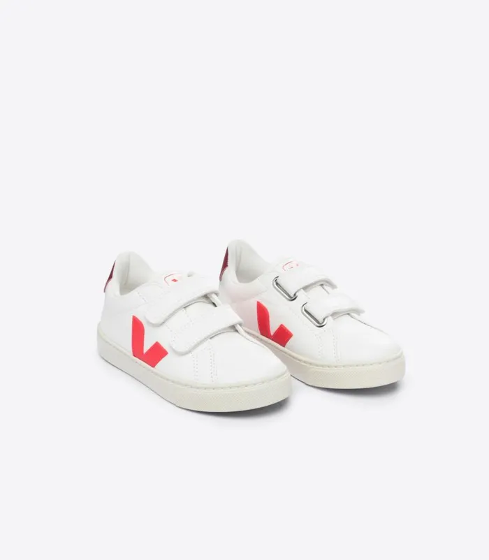 VEJA ESPLAR CHROMEFREE LEATHER WHITE ROSE FLUO MARSALA Kids Esplar