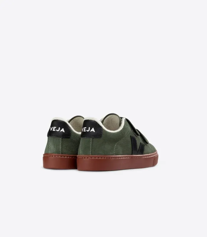 VEJA ESPLAR FURED SUEDE MUD BLACK Kids Esplar