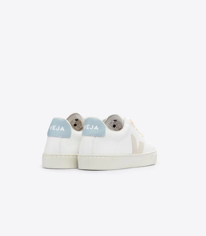 VEJA ESPLAR LACES CHROMEFREE LEATHER WHITE SABLE STEEL Kids Esplar