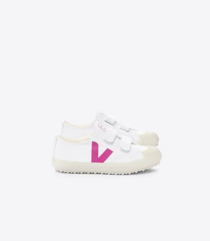 VEJA OLLIE CANVAS WHITE LOTUS Kids Ollie and Flip