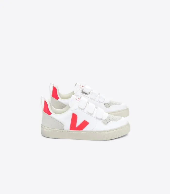 VEJA V10 CWL WHITE ROSE FLUO Kids Vegan