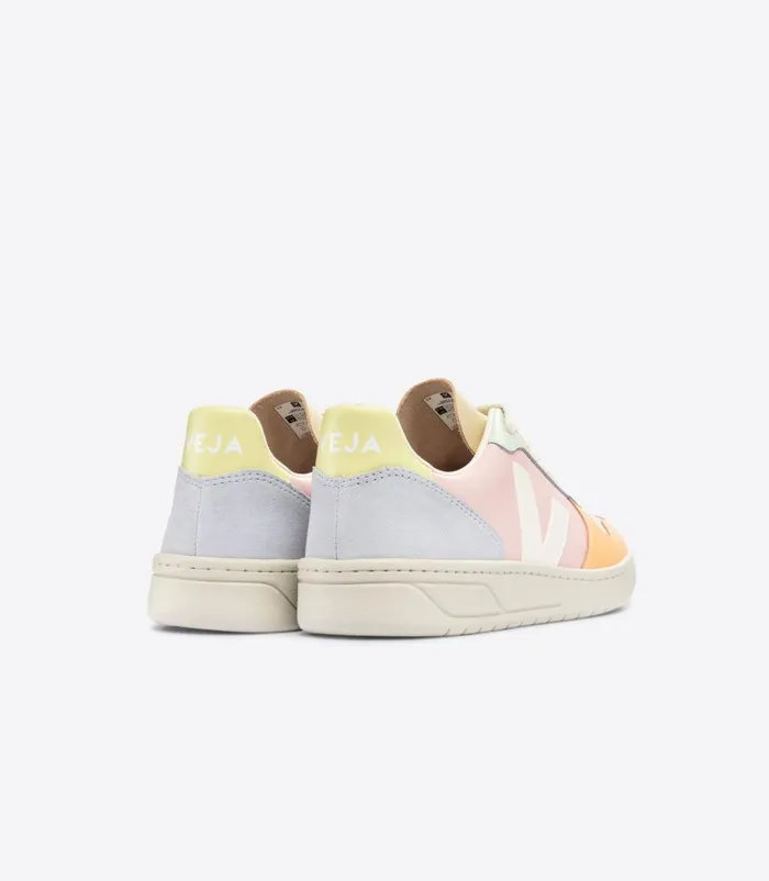 VEJA V10 LEATHER PETALE WHITE MULTICO Women V10