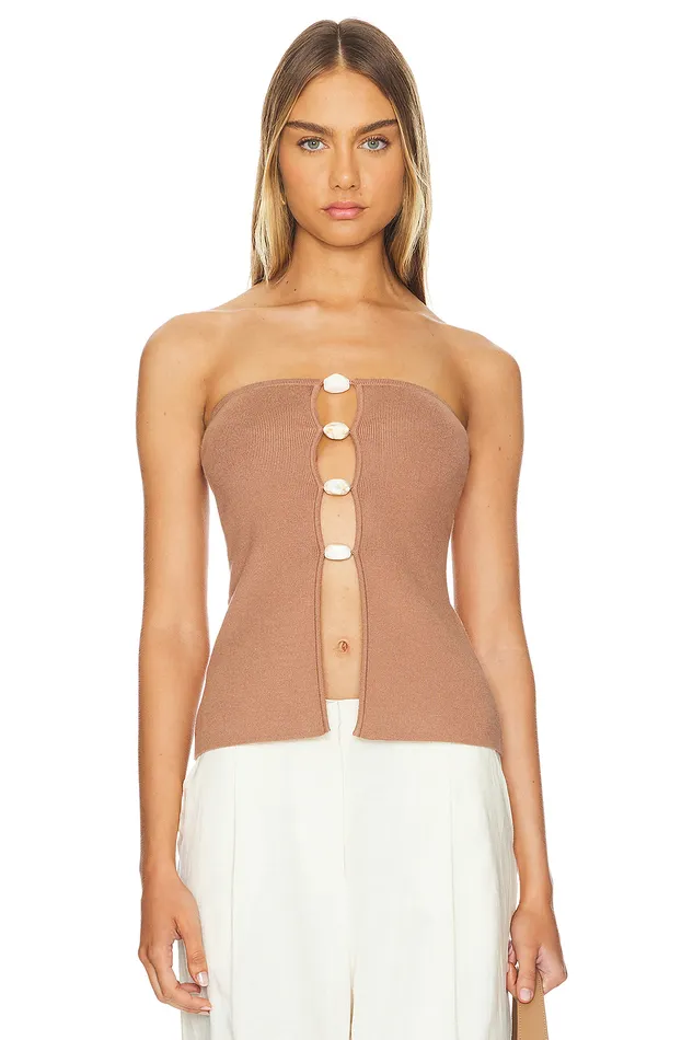 Venezia Top Brown Women Lovers and Friends Tops