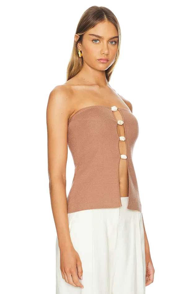 Venezia Top Brown Women Lovers and Friends Tops