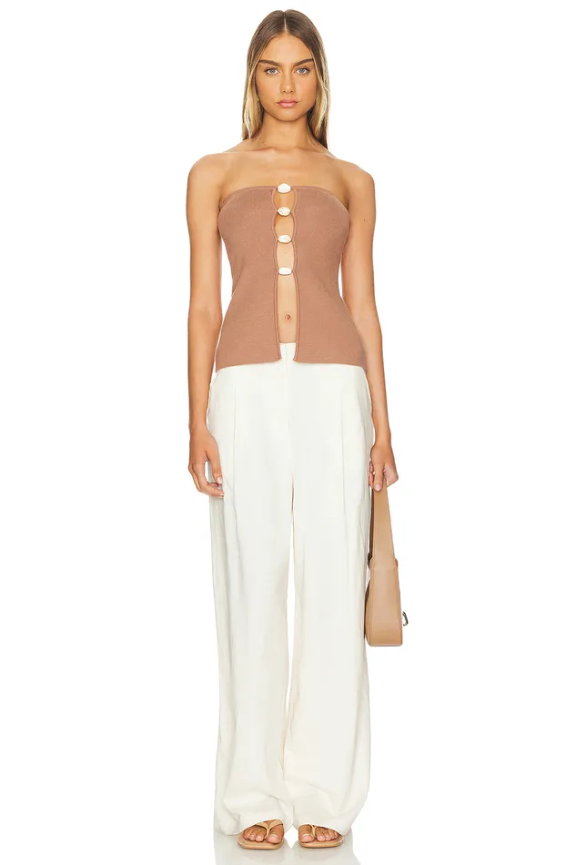 Venezia Top Brown Women Lovers and Friends Tops