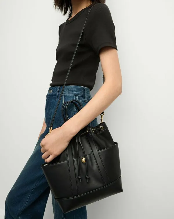 Veronica Beard Leather Goody Bag Black Women Veronica Beard Handbags