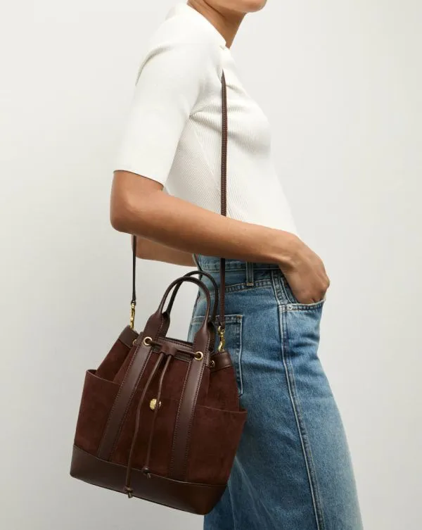 Veronica Beard Suede Goody Bag Chestnut Women Veronica Beard Handbags Veronica Beard Suede Goody Bag Chestnut Women Veronica Beard Handbags