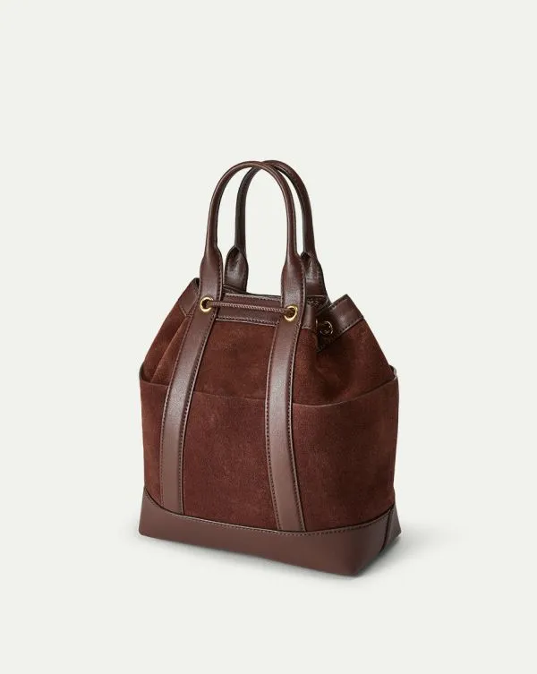 Veronica Beard Suede Goody Bag Chestnut Women Veronica Beard Handbags Veronica Beard Suede Goody Bag Chestnut Women Veronica Beard Handbags