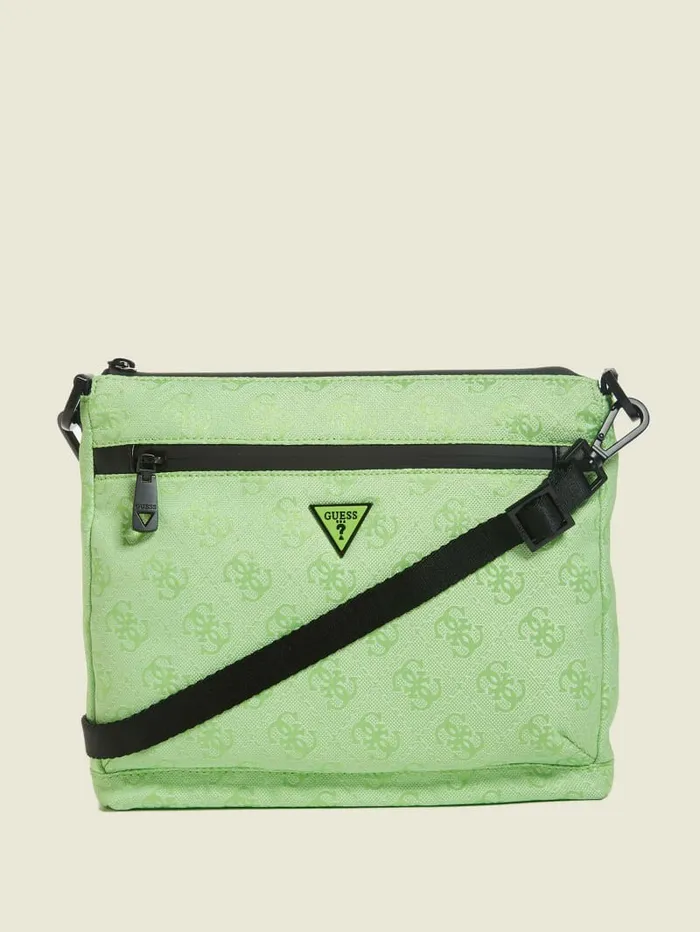 Vezzola Nylon Crossbody Green WomenMen Luggage and Travel Bags GUESS