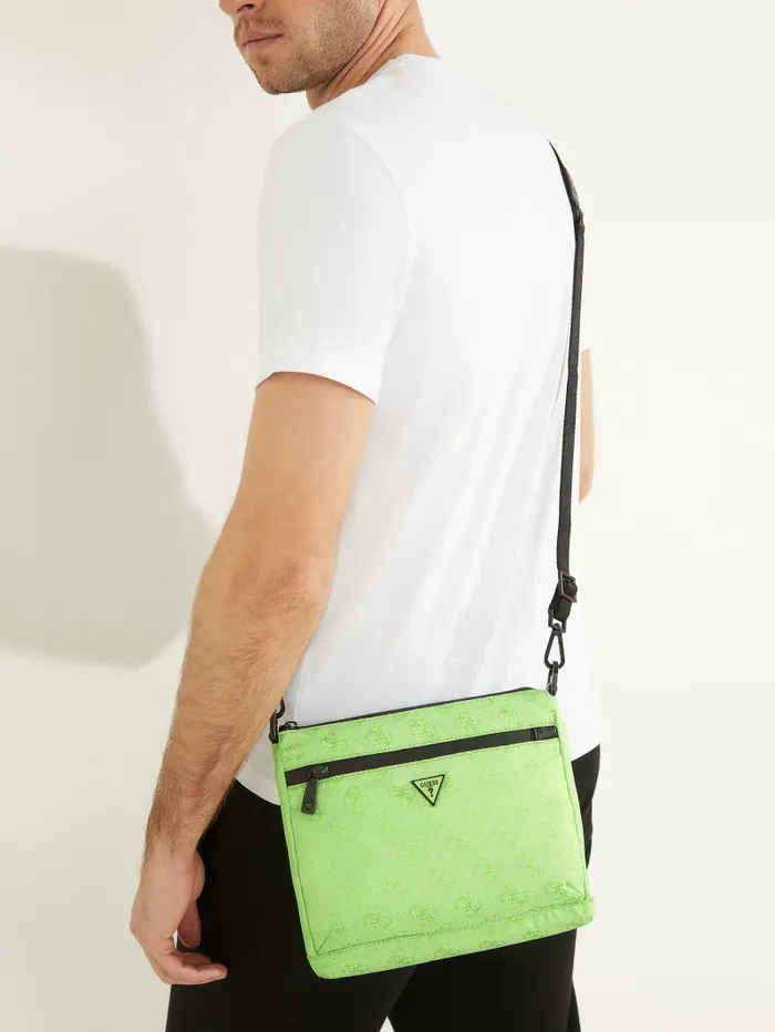 Vezzola Nylon Crossbody Green WomenMen Luggage and Travel Bags GUESS Vezzola Nylon Crossbody Green WomenMen Luggage and Travel Bags GUESS
