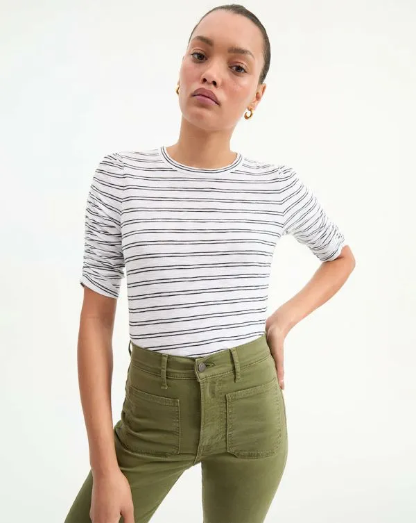 Waldorf Striped TShirt Blackandwhite Women Veronica Beard Tops