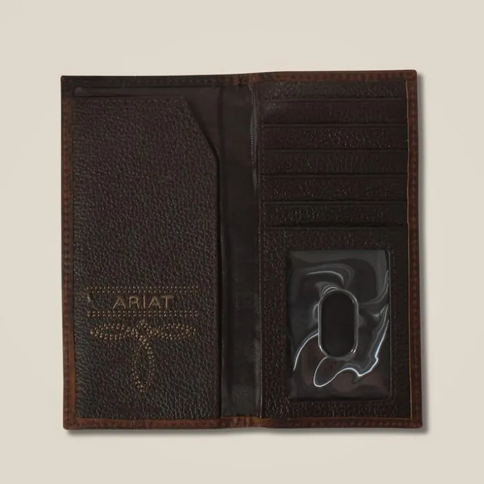Wallets Kids Ariat Boot Stitch Rodeo Wallet Brown Wallets Kids Ariat Boot Stitch Rodeo Wallet Brown