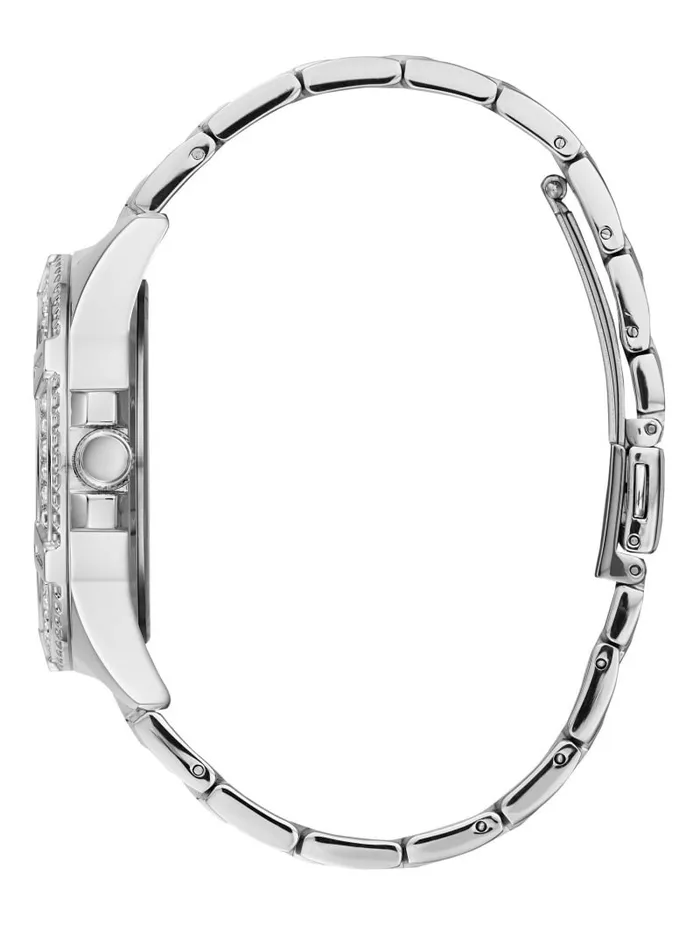 Watches Rhinestone SilverTone Multifunction Watch Silver 8211 GUESS Women