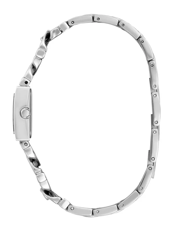 Watches SilverTone ChainLink Analog Watch Silver 8211 GUESS Women