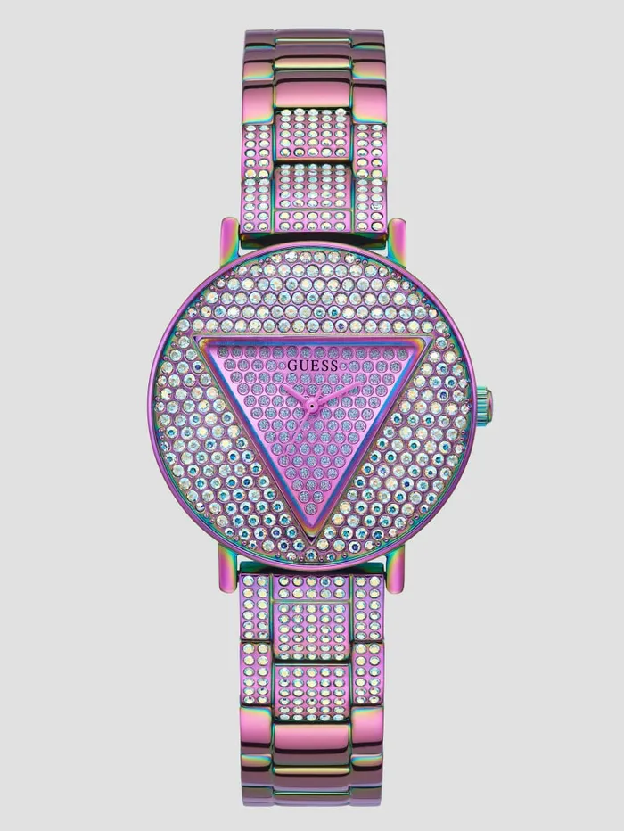 Watches Women GUESS Iconic Iridescent Analog Watch Iridescent