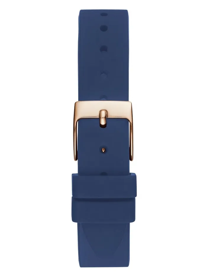 Watches Women GUESS Rose GoldTone and Blue Multifunction Watch Rose Gold Blue Watches Women GUESS Rose GoldTone and Blue Multifunction Watch Rose Gold Blue