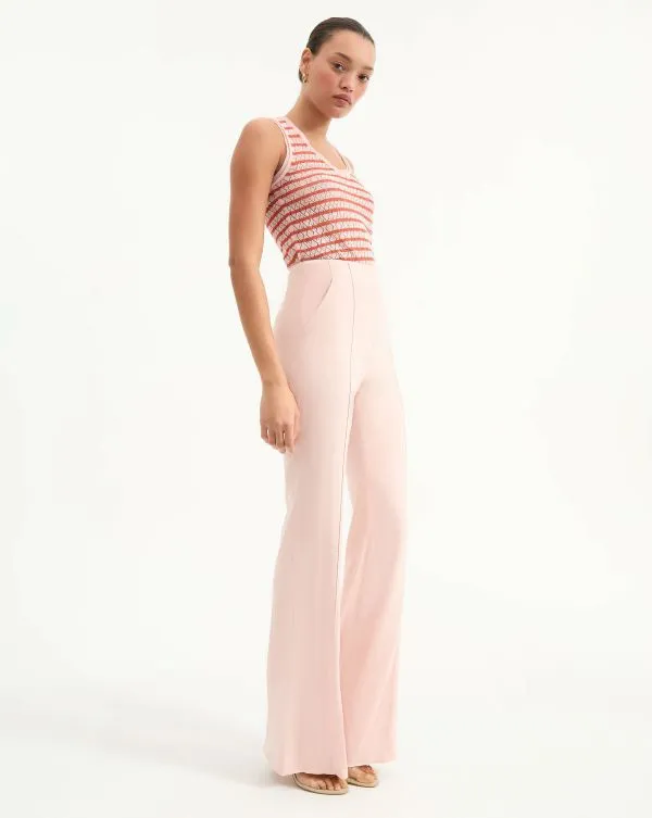 Wesley Tank Pink Shellandpersimmon Women Veronica Beard Tops