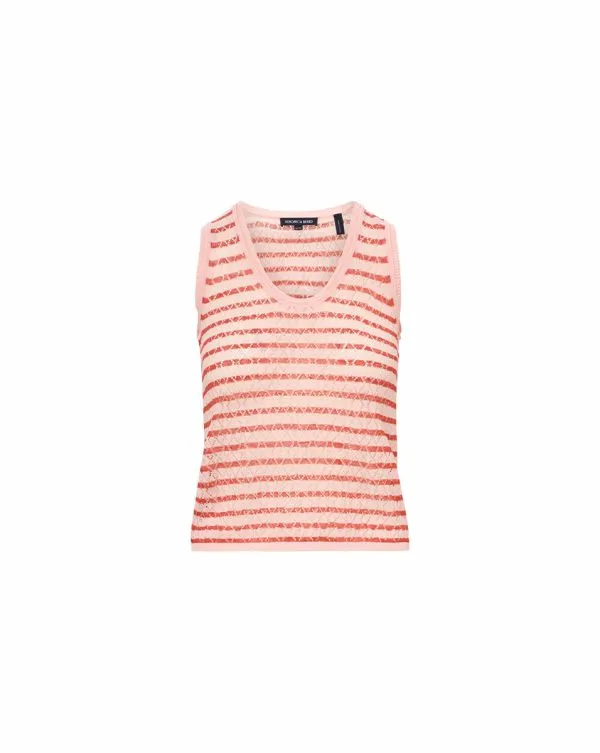 Wesley Tank Pink Shellandpersimmon Women Veronica Beard Tops