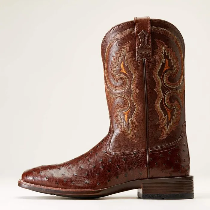 Western Boots Men Ariat Barley Ultra Western Boot Dark Tabac Full Quill Ostrich Western Boots Men Ariat Barley Ultra Western Boot Dark Tabac Full Quill Ostrich