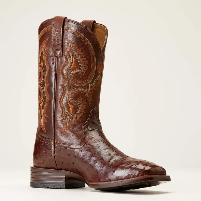 Western Boots Men Ariat Barley Ultra Western Boot Dark Tabac Full Quill Ostrich Western Boots Men Ariat Barley Ultra Western Boot Dark Tabac Full Quill Ostrich