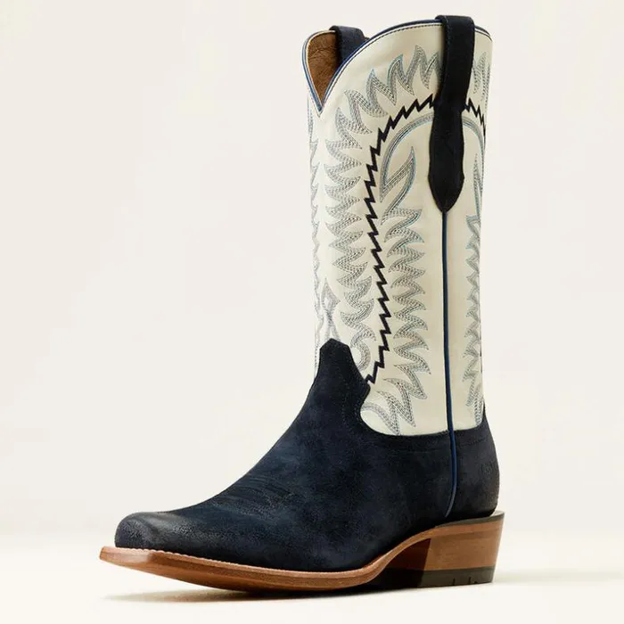 Western Boots Men Ariat Futurity Time Cowboy Boot Polo Blue Roughout
