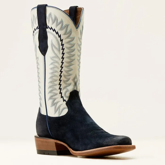 Western Boots Men Ariat Futurity Time Cowboy Boot Polo Blue Roughout Western Boots Men Ariat Futurity Time Cowboy Boot Polo Blue Roughout