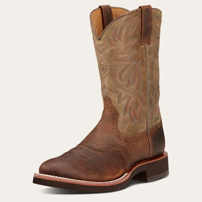 Western Boots Men Ariat Heritage Crepe Western Boot Earth