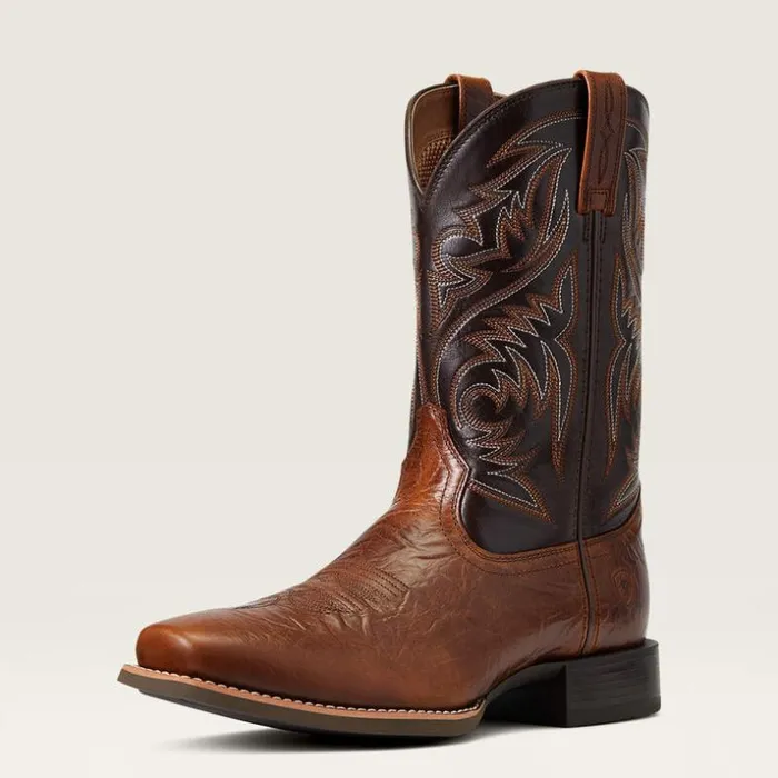 Western Boots Men Ariat Sport Herdsman Western Boot Peanut Butter