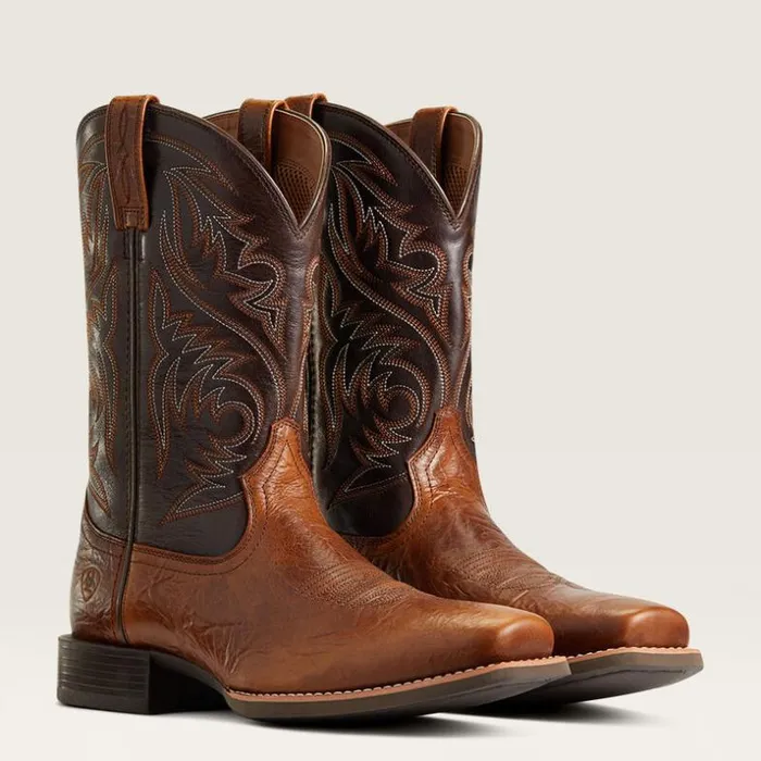 Western Boots Men Ariat Sport Herdsman Western Boot Peanut Butter