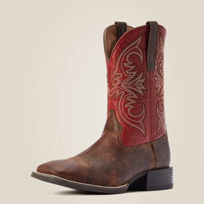 Western Boots Men Ariat Sport Pardner Western Boot Matte Rebel Brown