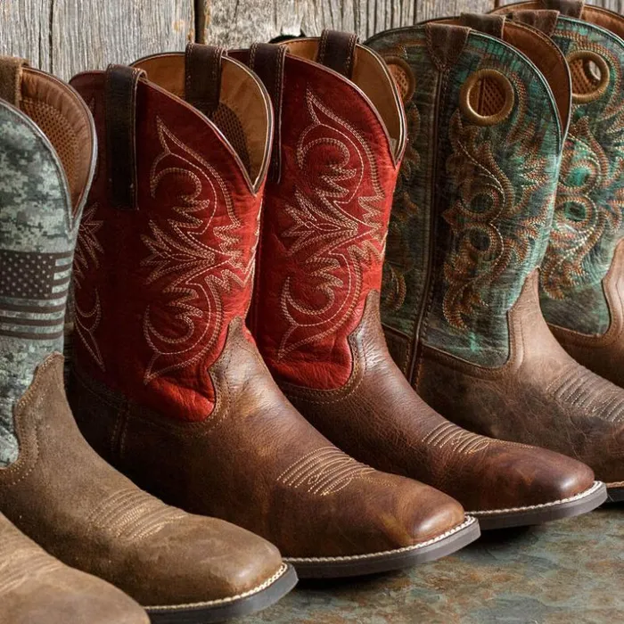Western Boots Men Ariat Sport Pardner Western Boot Matte Rebel Brown