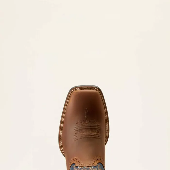 Western Boots Men Ariat Sport Sidebet Western Boot Distressed Brown