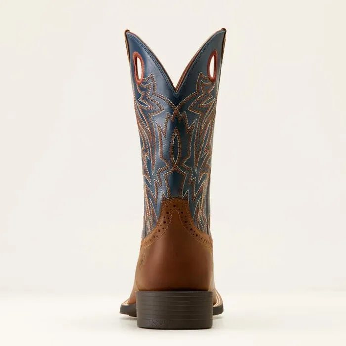 Western Boots Men Ariat Sport Sidebet Western Boot Distressed Brown