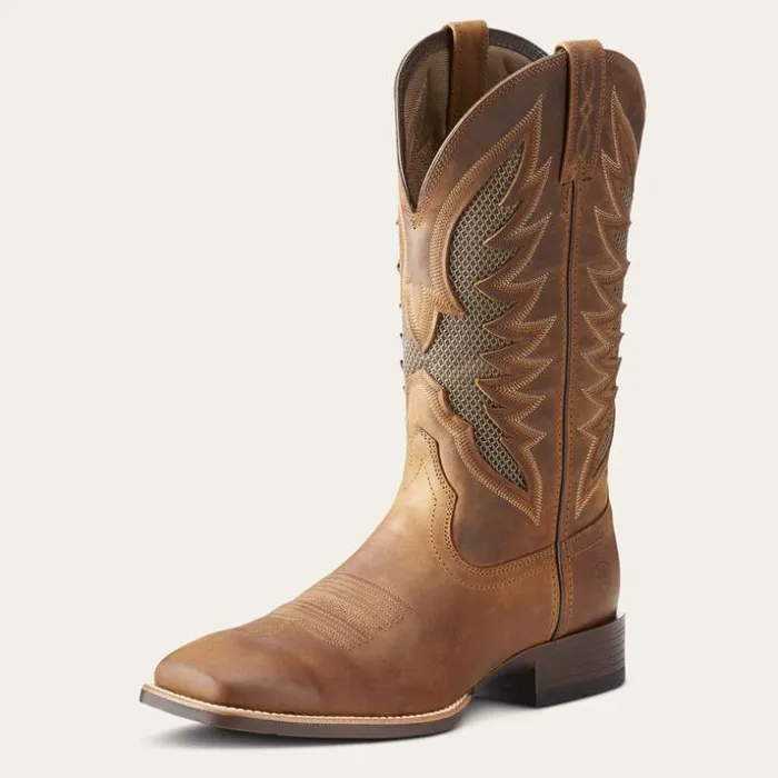 Western Boots Men Ariat VentTEK Ultra Western Boot Distressed Brown