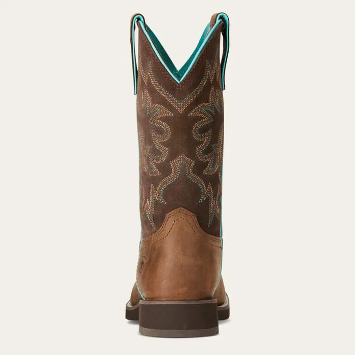 Western Boots Women Ariat Delilah Round Toe Western Boot Distressed Brown Western Boots Women Ariat Delilah Round Toe Western Boot Distressed Brown