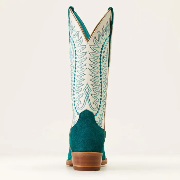 Western Boots Women Ariat Derby Monroe Western Boot Ancient Turquoise Roughout