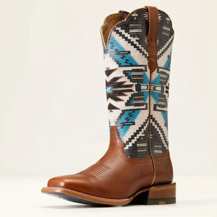 Western Boots Women Ariat Frontier Chimayo Western Boot Dark Chocolate