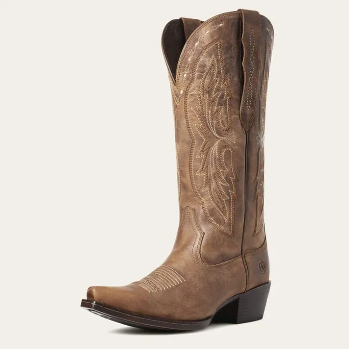 Western Boots Women Ariat Heritage X Toe Elastic Wide Calf Western Boot Distressed Brown Western Boots Women Ariat Heritage X Toe Elastic Wide Calf Western Boot Distressed Brown