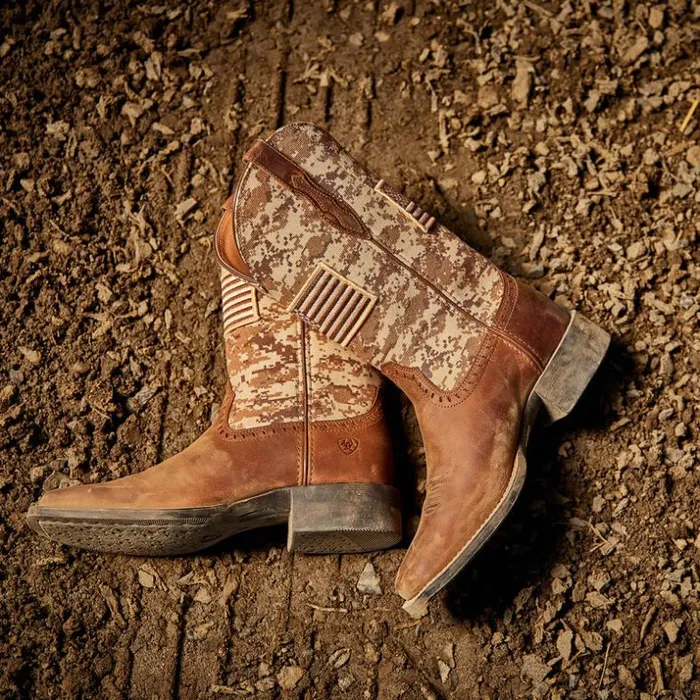 Western Boots Women Ariat Round Up Patriot Western Boot Distressed Brown Western Boots Women Ariat Round Up Patriot Western Boot Distressed Brown