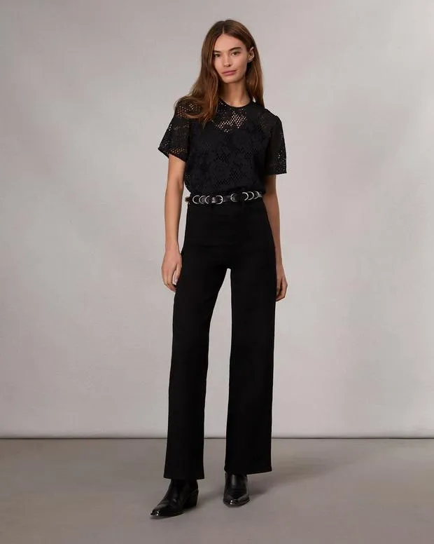 WideLeg and BarrelJeans rag and bone Women Epic Hadley WideLeg Jean Black